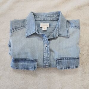 Caslon Sky Blue Denim Top